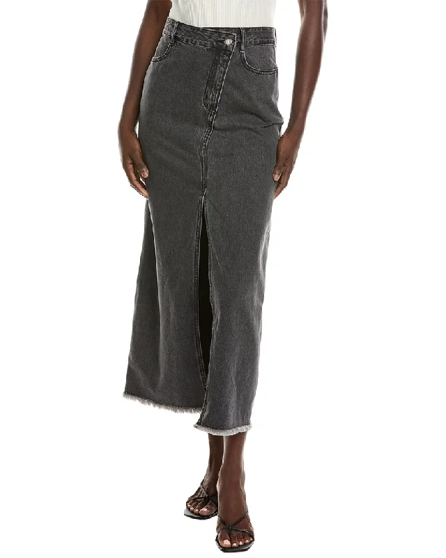 Chaser Garment-Dyed Denim Trinidad Maxi Skirt