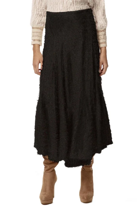 Stellah Textured Flare Skirt