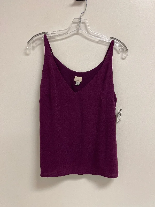 Top Sleeveless By A New Day In Purple, Size: Xs