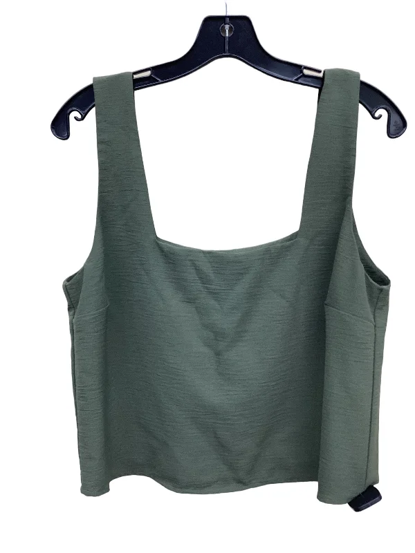 Top Sleeveless By Clothes Mentor In Green, Size: L