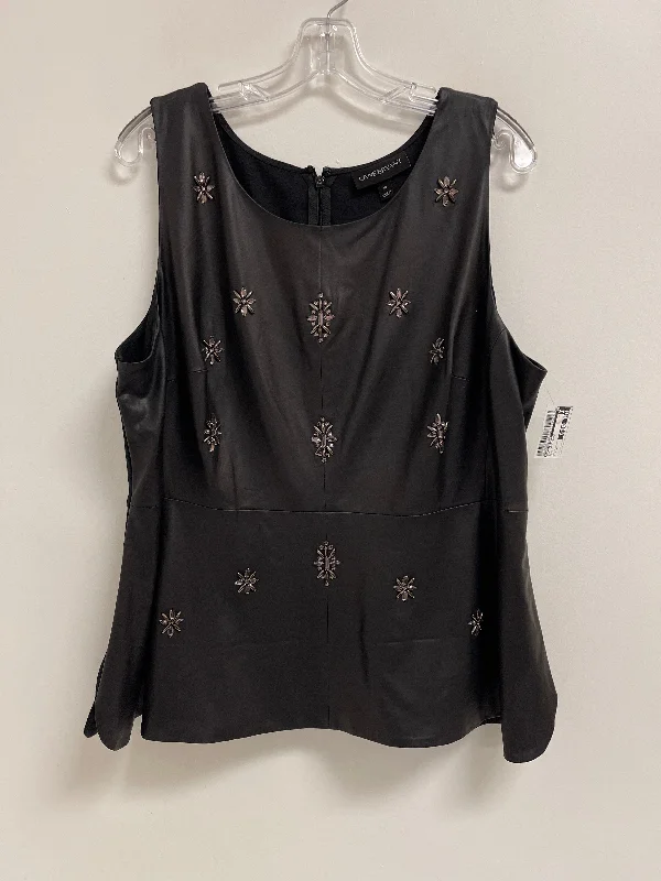 Top Sleeveless By Lane Bryant In Black, Size: 1x