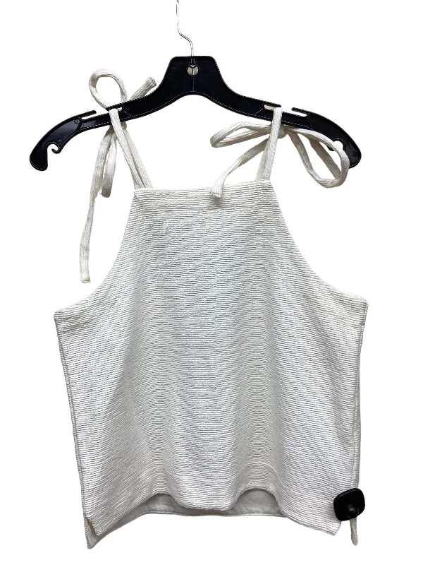 Top Sleeveless By Madewell In White, Size: S