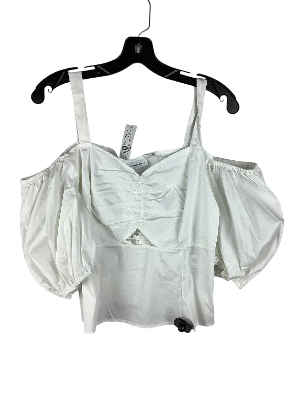 Top Sleeveless By New York And Co In White, Size: L