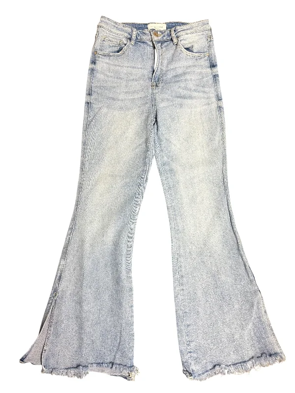 Jeans Flared By Risen In Blue Denim, Size: 10