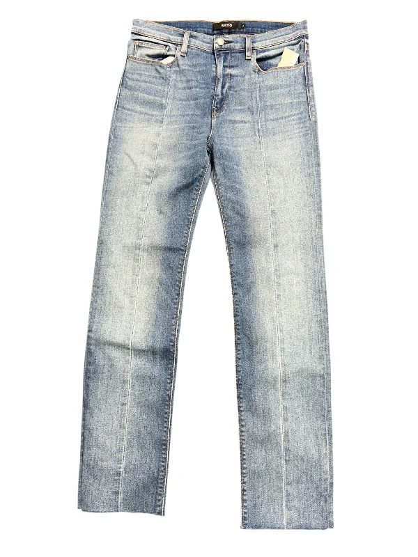 Jeans Straight By Hudson In Blue Denim, Size: 8