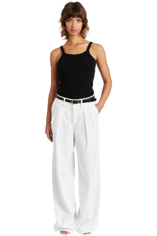 AMO Denim Sheryl Trouser in White