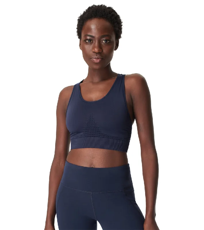 Sweaty Betty Stamina Workout Bra Navy Blue