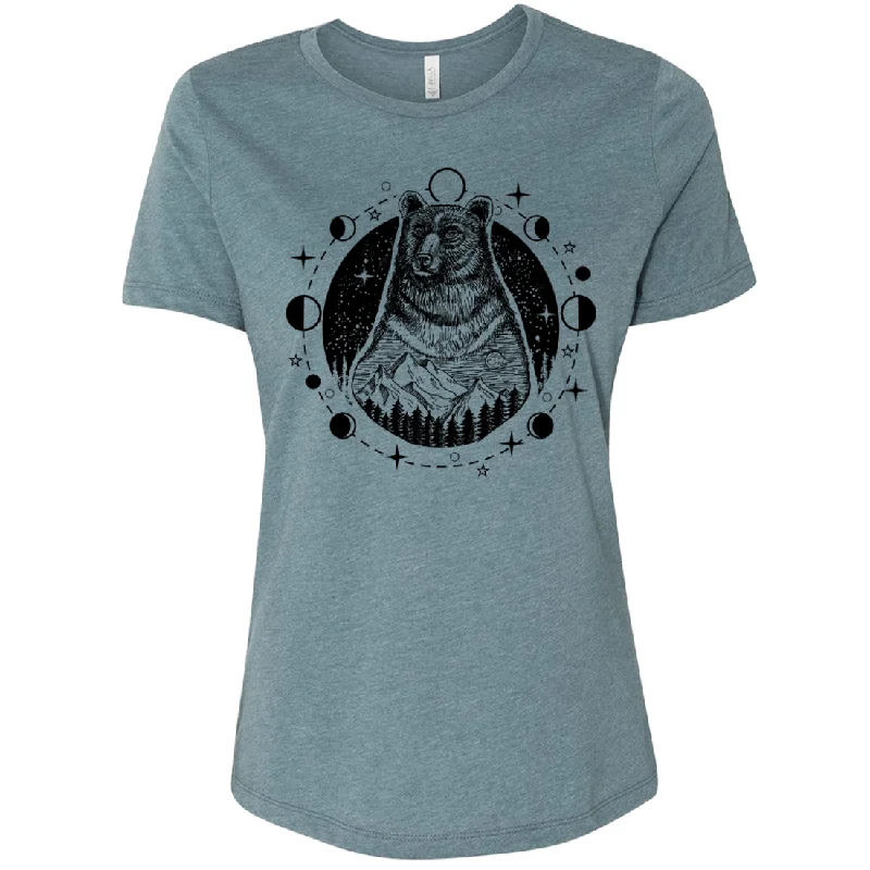 Psychic Moon Forest Grizzly Women's Relaxed Jersey Tee