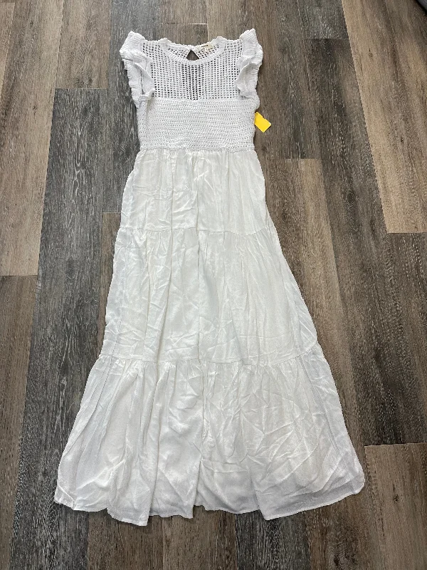 Dress Party Long By Lalavon In White, Size: S