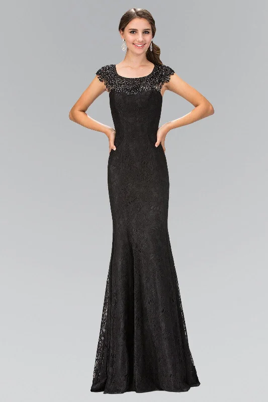 Long Prom Lace Dress Formal Evening Gown