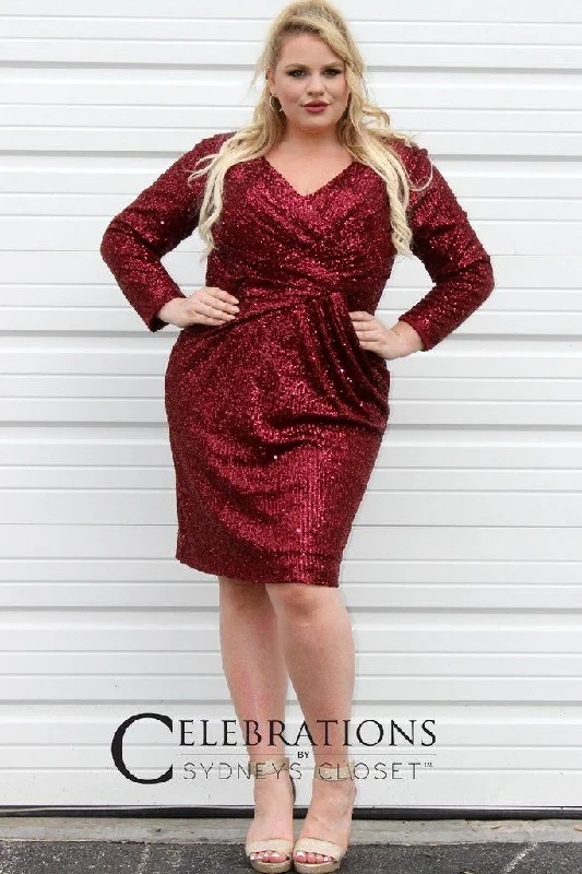 Sydneys Closet Short Glitter Party Dress Sale