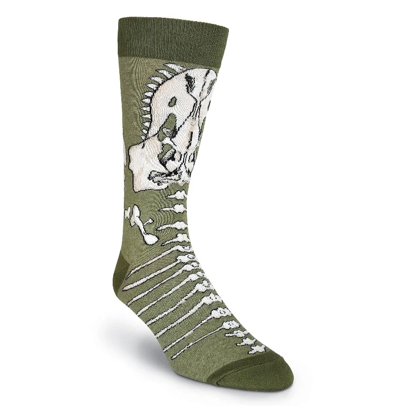 K. Bell Mens T-Rex Crew Socks