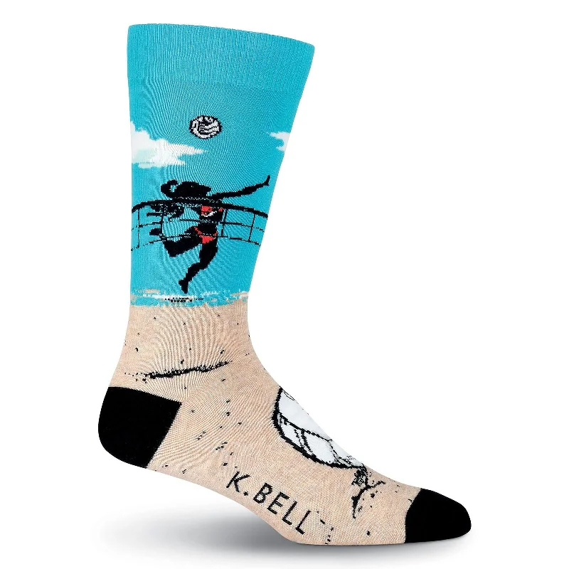 K. Bell Mens Volleyball Crew Socks