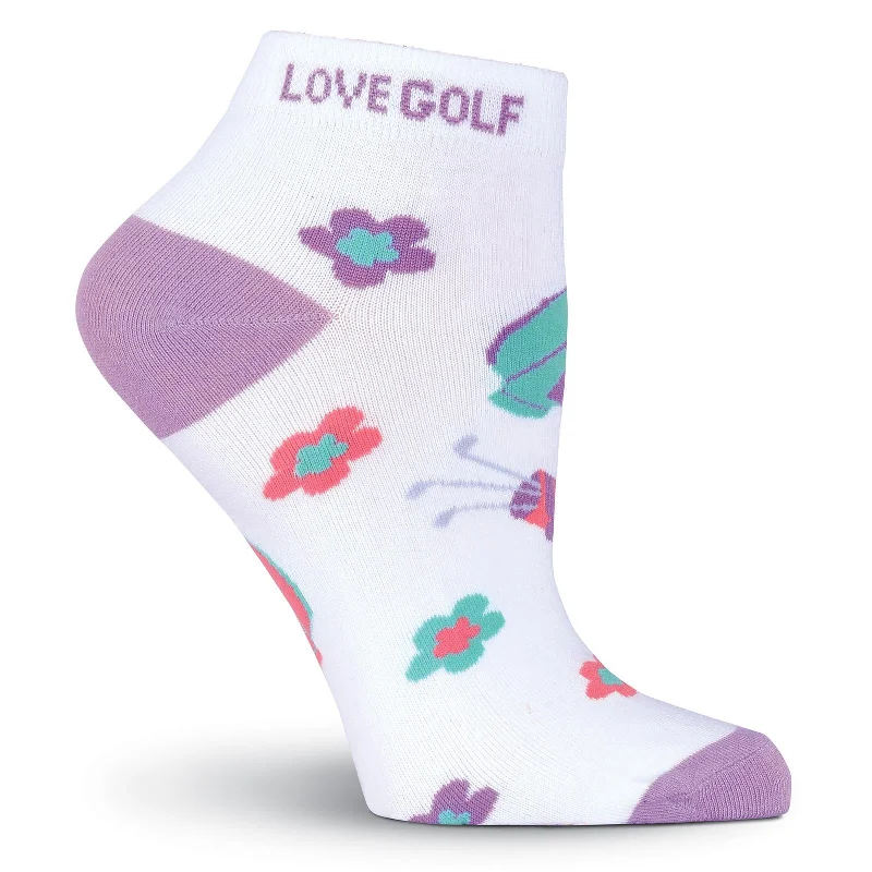 K. Bell Womens I Love Golf No Show Socks